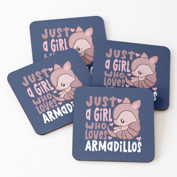 Item preview, just a girl who loves armadillos designed and sold by samah82.