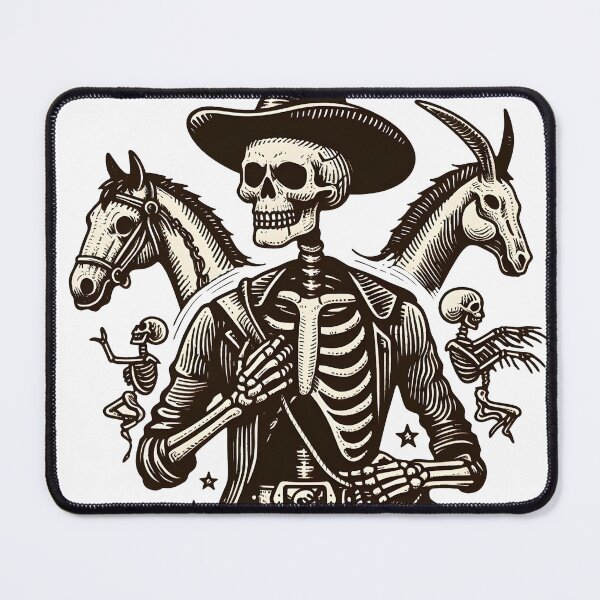Item preview, Vintage Skeleton Cowboy designed and sold by revsdesign.