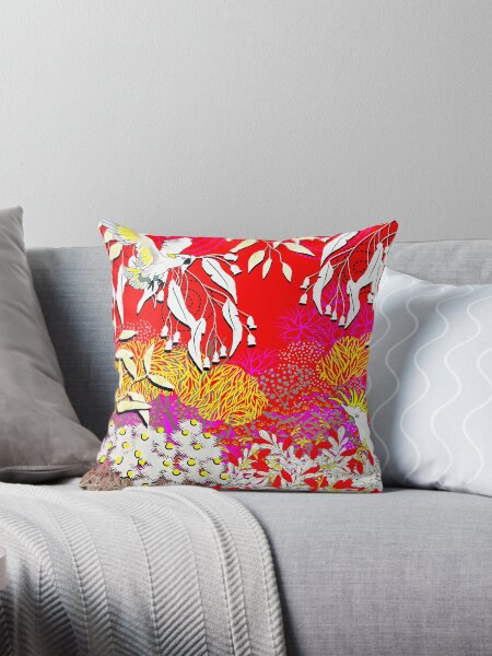 Item preview, Aussie Garden in red designed and sold by Georgie Sharp.