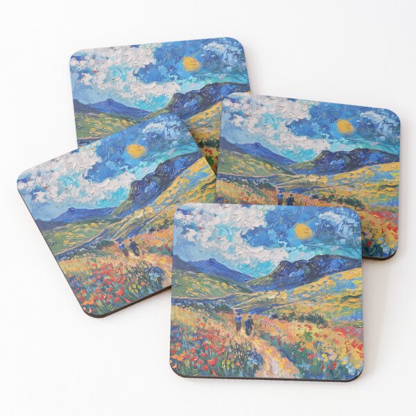 Item preview, Azerbaijani landscape | Painting in the style of Vincent van Gogh designed and sold by ComicsFactory.
