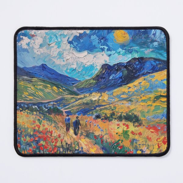Item preview, Azerbaijani landscape | Painting in the style of Vincent van Gogh designed and sold by ComicsFactory.