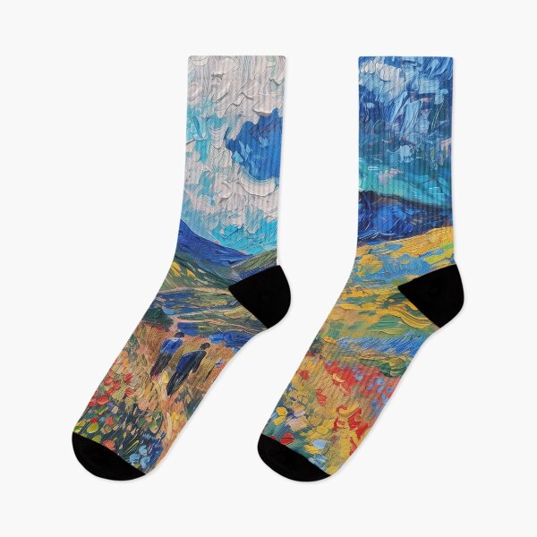 Item preview, Azerbaijani landscape | Painting in the style of Vincent van Gogh designed and sold by ComicsFactory.