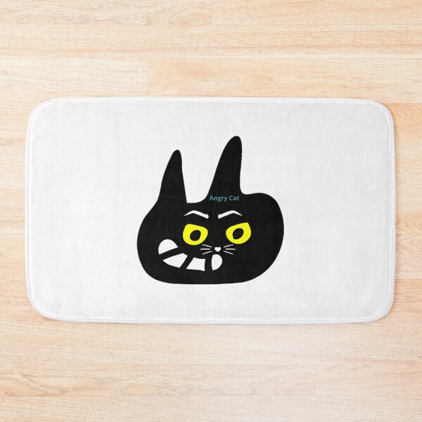 Item preview,  "Feline Fury: Angry Black Kitten" designed and sold by Bittor18.