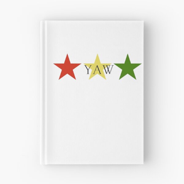 Item preview, Yaw Ghana Akan Soul Name Red Yellow Green Stars designed and sold by camrynangela.