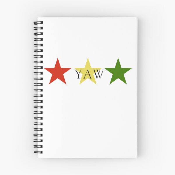 Item preview, Yaw Ghana Akan Soul Name Red Yellow Green Stars designed and sold by camrynangela.