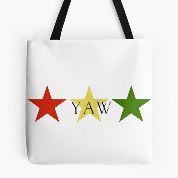 Item preview, Yaw Ghana Akan Soul Name Red Yellow Green Stars designed and sold by camrynangela.