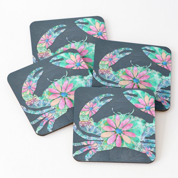 Item preview, Dancing Daisies Crab Art Two designed and sold by Sharon Cummings Art.