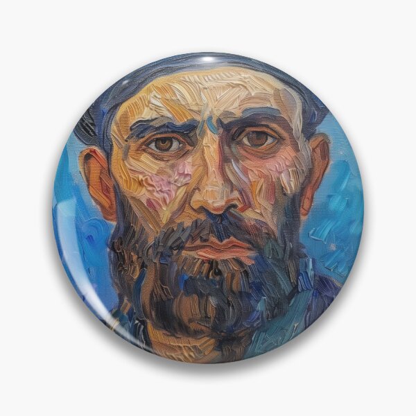 Item preview, Azerbaijani man | Painting in the style of Vincent van Gogh designed and sold by ComicsFactory.