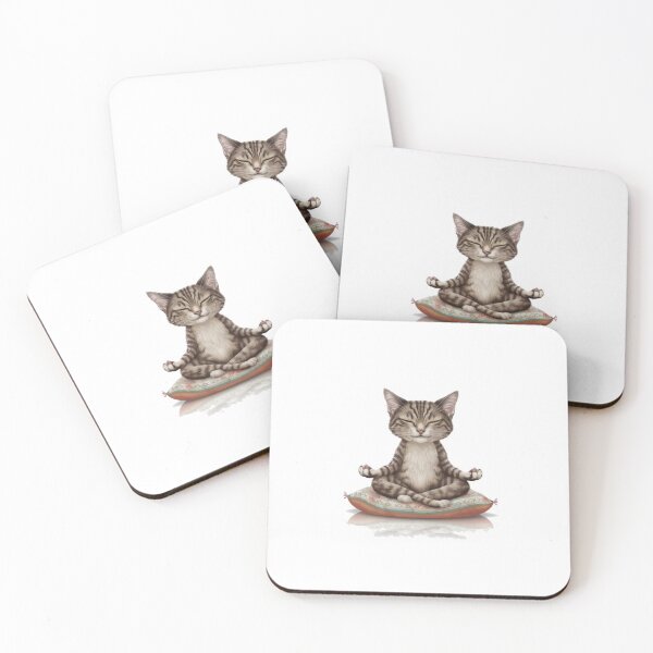 Item preview, Meditating Cat designed and sold by Gentle40Winks.
