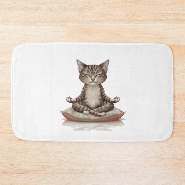 Item preview, Meditating Cat designed and sold by Gentle40Winks.