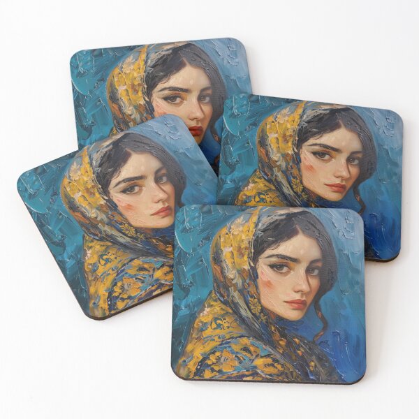 Item preview, Azerbaijani woman | Painting in the style of Vincent van Gogh designed and sold by ComicsFactory.