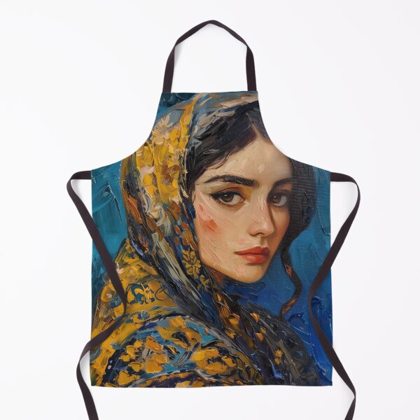 Item preview, Azerbaijani woman | Painting in the style of Vincent van Gogh designed and sold by ComicsFactory.