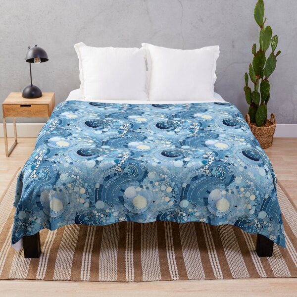 Item preview, Patterns of dots and lines with blues and white designed and sold by wongacreations.