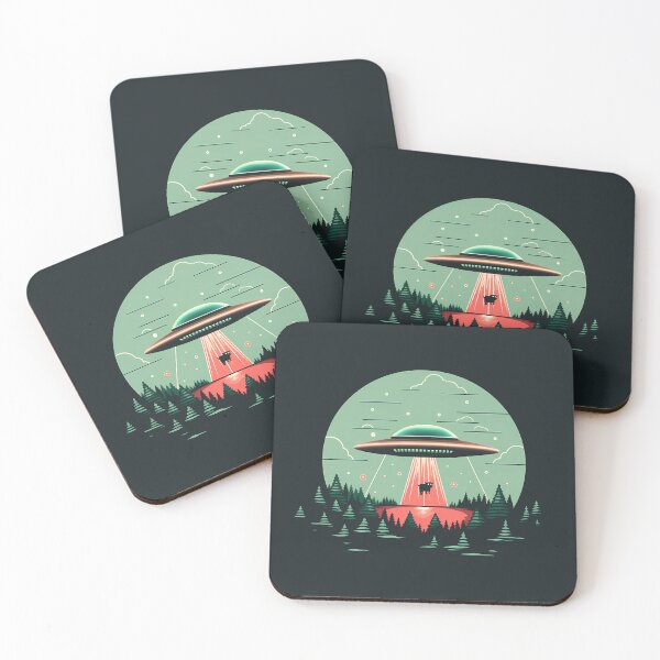Item preview, UFO Aliens and Cow designed and sold by Tabble-Dabble.