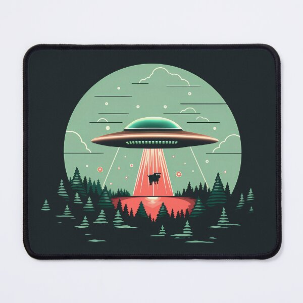 Item preview, UFO Aliens and Cow designed and sold by Tabble-Dabble.