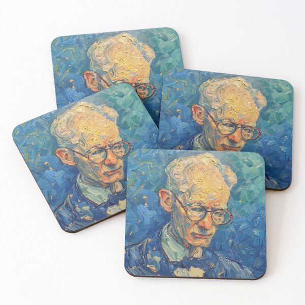 Item preview, B.F. Skinner | Painting in the style of Vincent van Gogh designed and sold by ComicsFactory.
