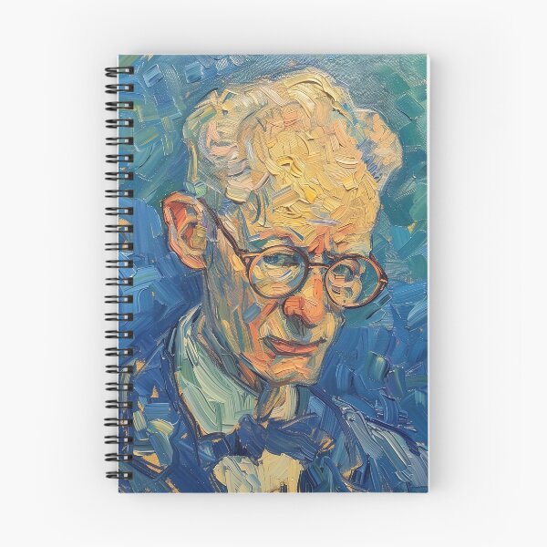 Item preview, B.F. Skinner | Painting in the style of Vincent van Gogh designed and sold by ComicsFactory.