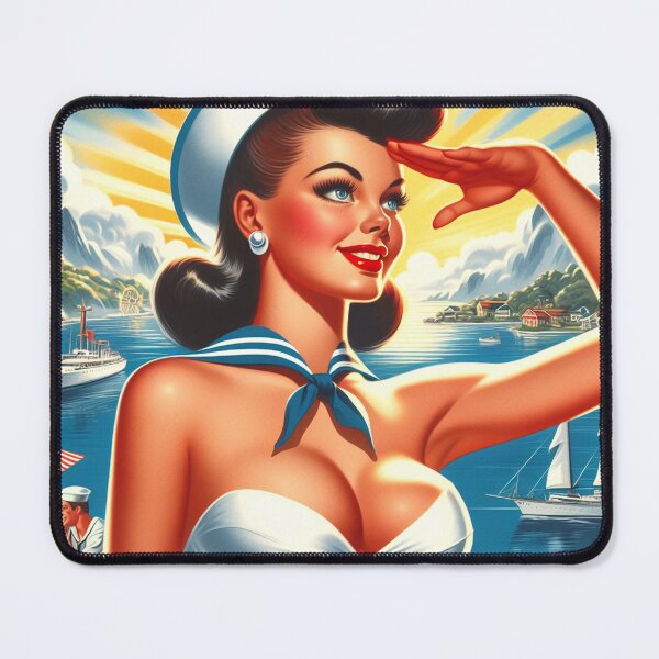 Item preview, Retro Sailor Pin-up designed and sold by PulpVintage.