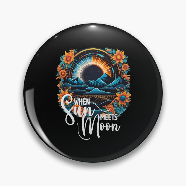 Item preview, When Sun Meets Moon, Solar Eclipse April 8 2024 designed and sold by orangeblue21.