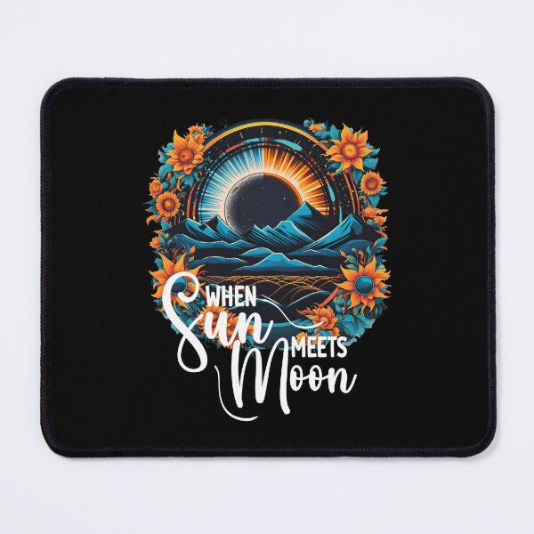 Item preview, When Sun Meets Moon, Solar Eclipse April 8 2024 designed and sold by orangeblue21.