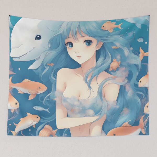 Item preview, Aqua innocence AI art designed and sold by AnimeGamerGirl.