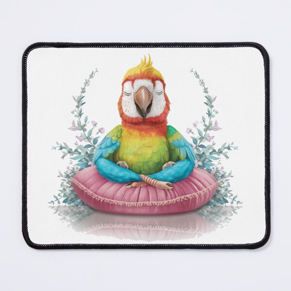 Item preview, Meditating Parrot designed and sold by Gentle40Winks.