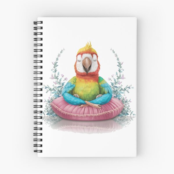 Item preview, Meditating Parrot designed and sold by Gentle40Winks.