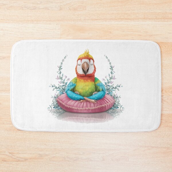 Item preview, Meditating Parrot designed and sold by Gentle40Winks.