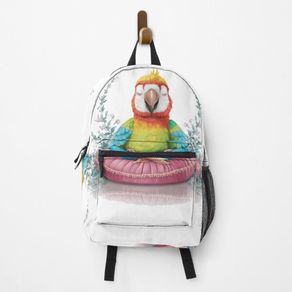 Item preview, Meditating Parrot designed and sold by Gentle40Winks.