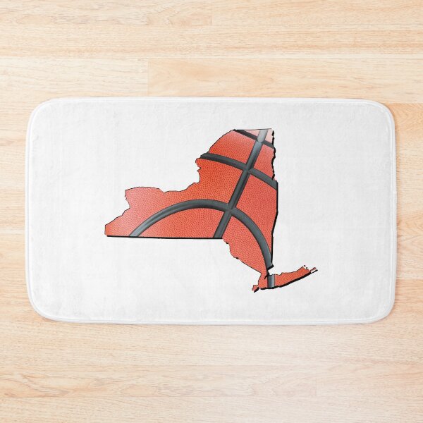 Item preview, New York (USA) map – real basketball designed and sold by NA-WORLDWIDE.