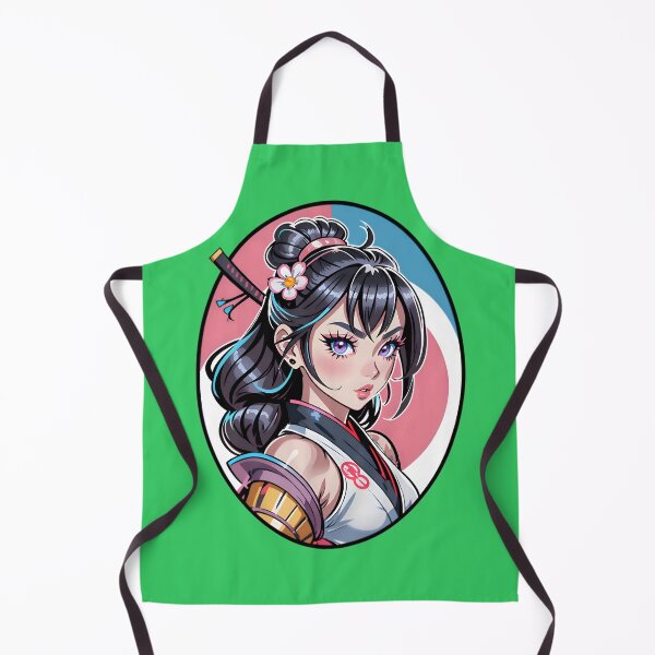 Aperçu de l'œuvre Cute Anime Samurai Warrior Girl créée et vendue par TheArtOfPat.