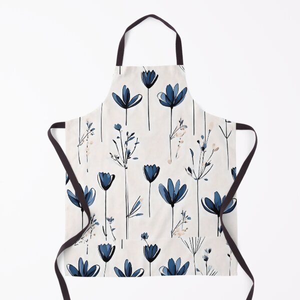Item preview, Floating Blue Flowers designed and sold by Zenvo.