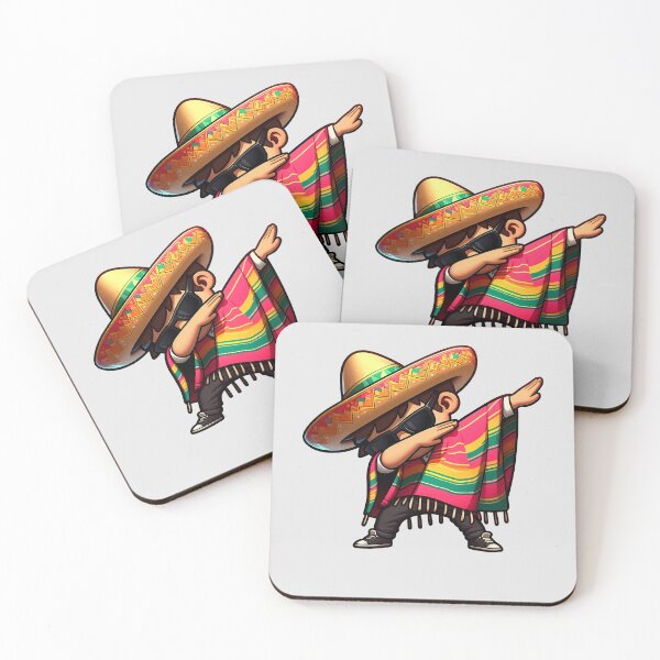 Item preview, Dabbing Sombrero Mexican Poncho Cinco de Mayo Boys Men Gifts -  designed and sold by PurpleLoveStore.