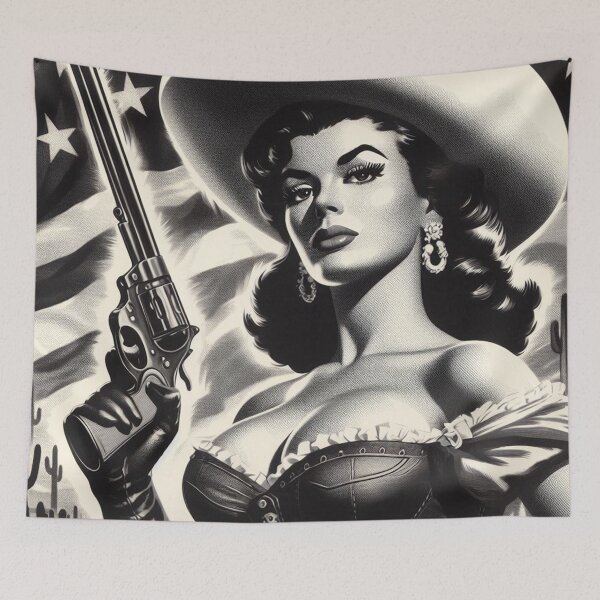 Item preview, Vintage Western Woman designed and sold by PulpVintage.