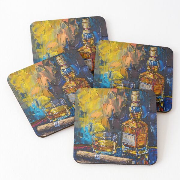 Artikelvorschau, Whisky- und Zigarren-Luxus – postimpressionistischer spontaner Ausbruch künstlerischer Eleganz entworfen und verkauft von OlfactoART Studio.