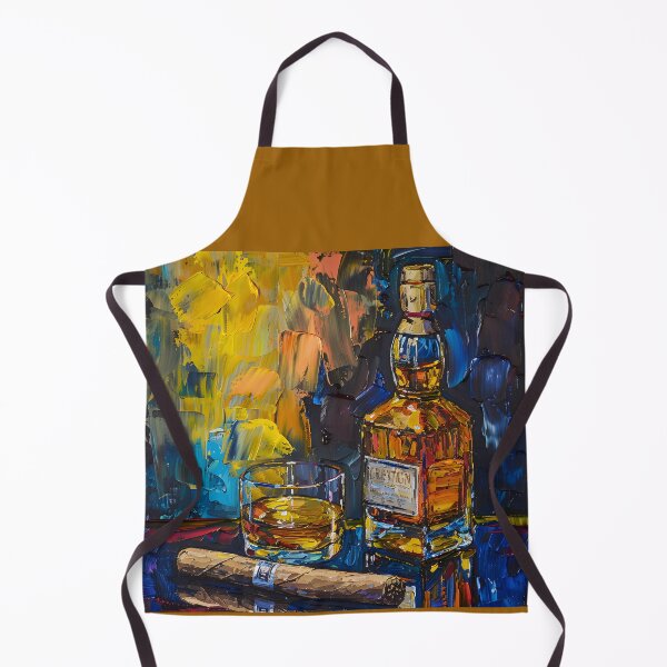 Artikelvorschau, Whisky- und Zigarren-Luxus – postimpressionistischer spontaner Ausbruch künstlerischer Eleganz entworfen und verkauft von OlfactoART Studio.