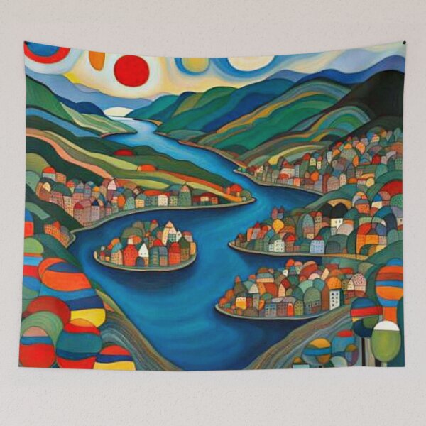 Item preview, Fjord Town 5 designed and sold by George Hutton Hunter.