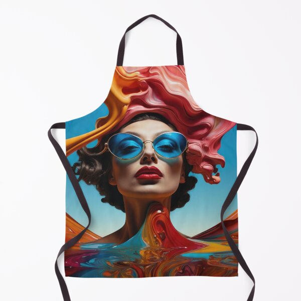 Item preview, Young Woman with Blue Glasses designed and sold by Quosmo.