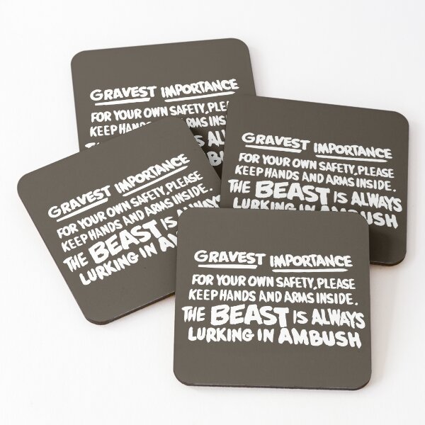 Artikelvorschau, Das Biest – King's Island Warnschild entworfen und verkauft von CoasterMerch.