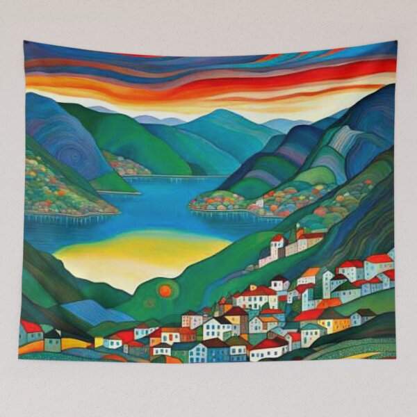 Item preview, Fjord Town 9 designed and sold by George Hutton Hunter.