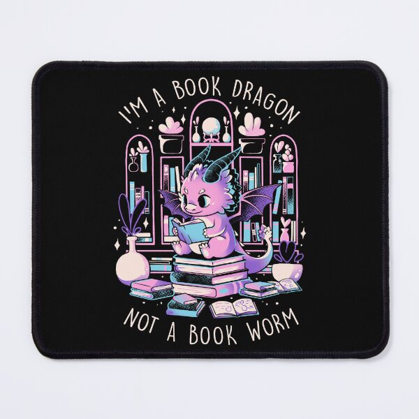 Item preview, Book Dragon - Cute Dark Dragon Books Color Gift designed and sold by EduEly.
