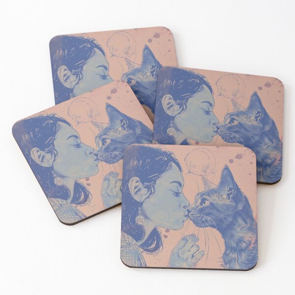 Item preview, Funny Cat, Cat and Girl, Kitty, Nice Kitty, Girl and Cat, Fan Cat designed and sold by CreativeArts-S.