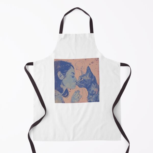 Item preview, Funny Cat, Cat and Girl, Kitty, Nice Kitty, Girl and Cat, Fan Cat designed and sold by CreativeArts-S.