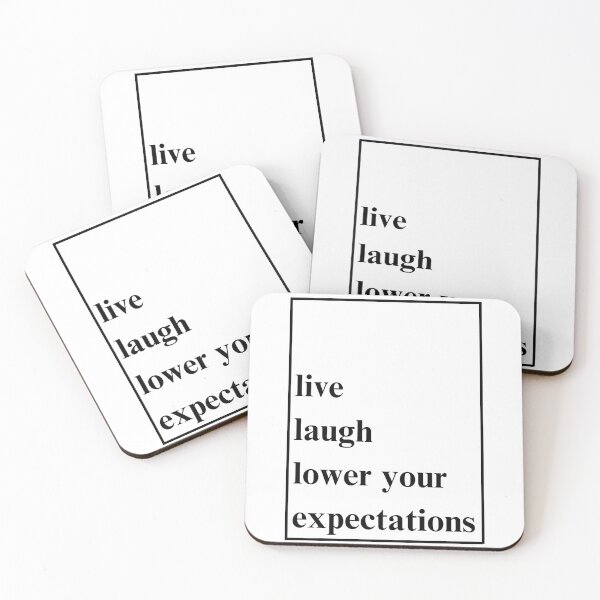 Item preview, live laugh lower your expectations • minimalist decor  designed and sold by ValerieJonneArt.
