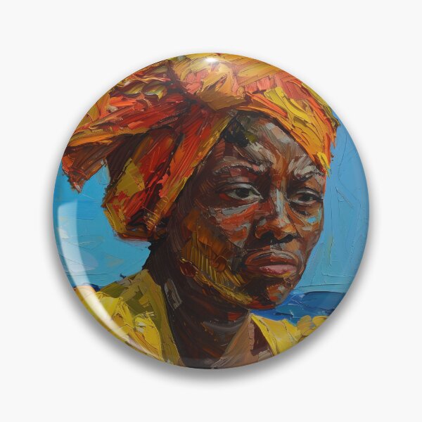 Item preview, Bahamian woman  | Painting in the style of Vincent van Gogh designed and sold by ComicsFactory.