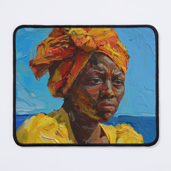 Item preview, Bahamian woman | Painting in the style of Vincent van Gogh designed and sold by ComicsFactory.