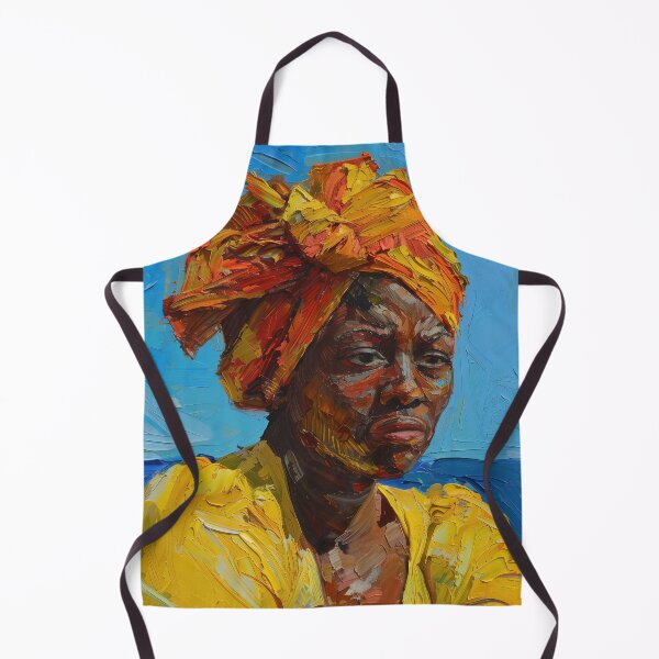 Item preview, Bahamian woman  | Painting in the style of Vincent van Gogh designed and sold by ComicsFactory.