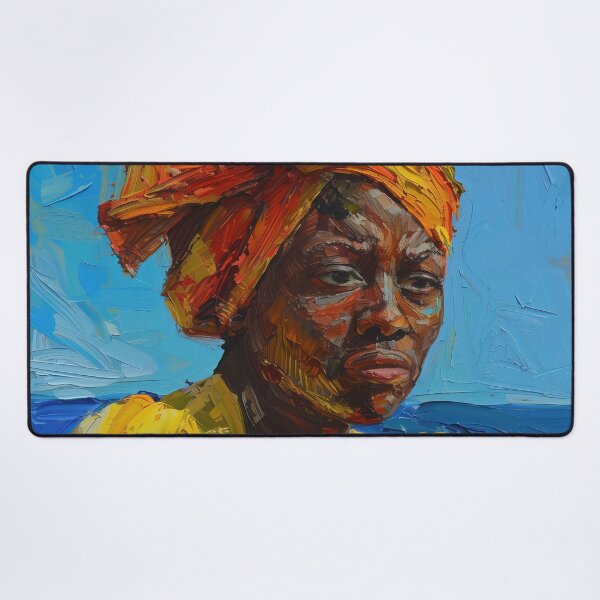 Item preview, Bahamian woman  | Painting in the style of Vincent van Gogh designed and sold by ComicsFactory.