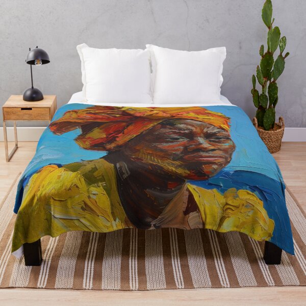 Item preview, Bahamian woman  | Painting in the style of Vincent van Gogh designed and sold by ComicsFactory.