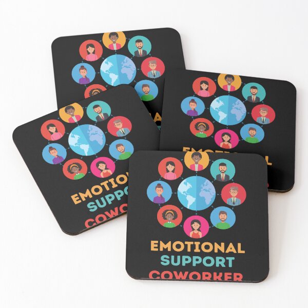 Item preview, Emotional Support Coworker designed and sold by CraftsyCorner.